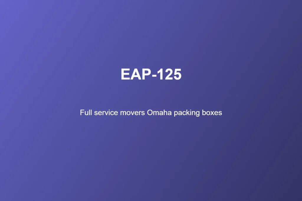 Full service movers Omaha packing boxes
