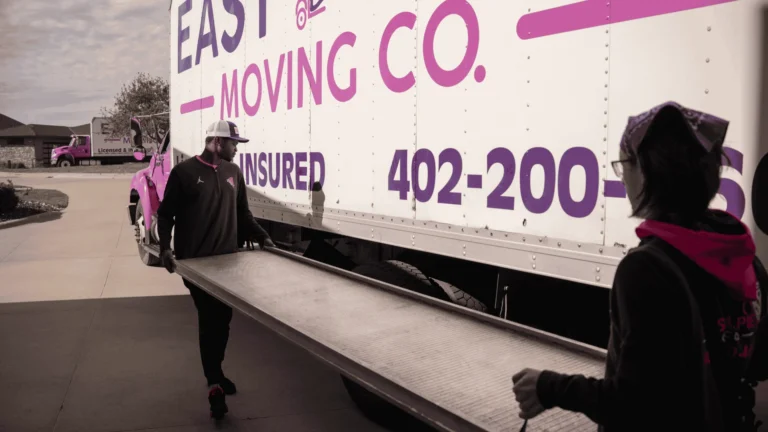 Easy As Pie movers loading furniture onto the truck