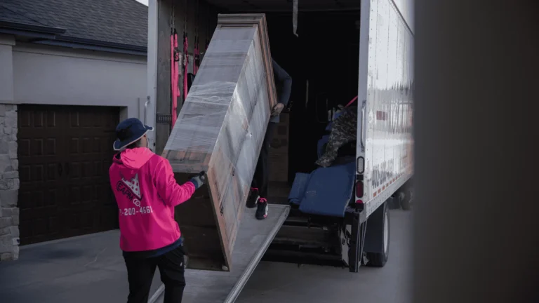 Easy As Pie mover carrying a mattress