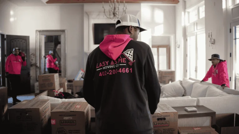 Easy As Pie movers working inside a home