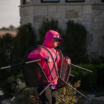 Easy as Pie Omaha local movers transporting outdoor chairs during a home move.