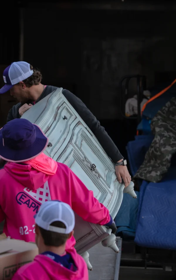 Furniture being transported during in state moving Nebraska service